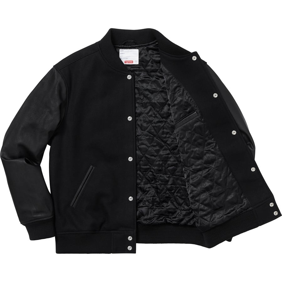 Details on Motion Logo Varsity Jacket Black from fall winter
                                                    2018 (Price is $398)