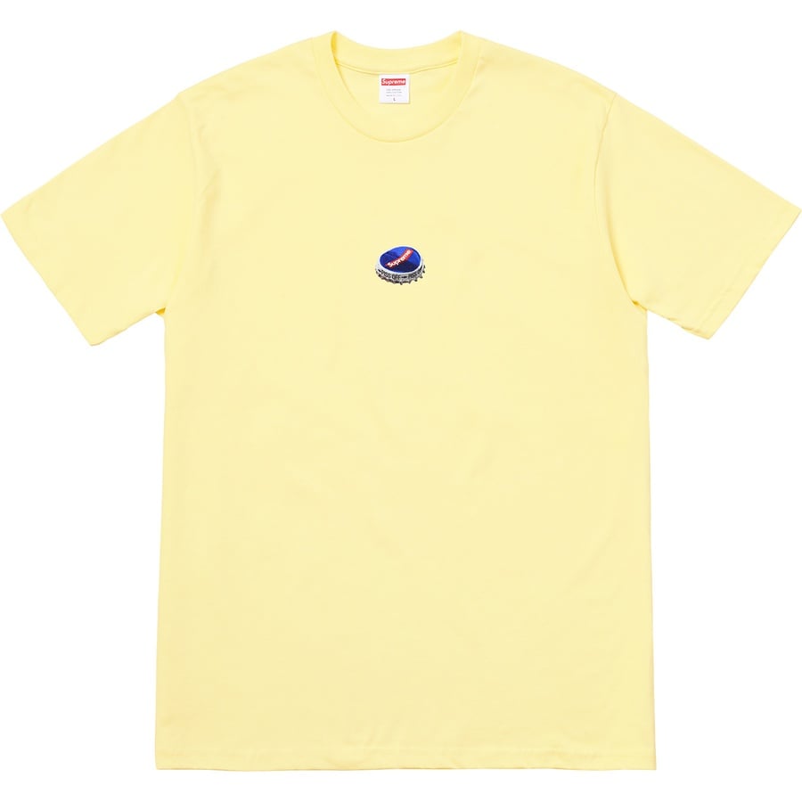 Details on Bottle Cap Tee Pale Yellow from fall winter
                                                    2018 (Price is $36)