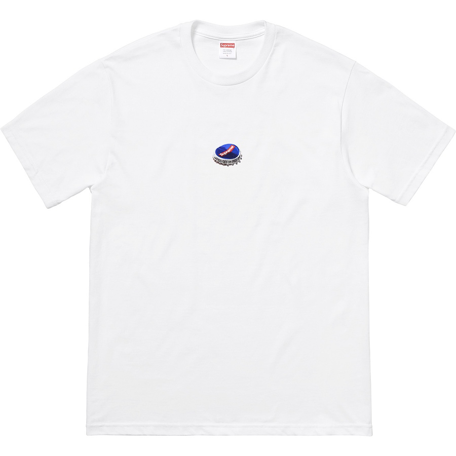 Details on Bottle Cap Tee White from fall winter
                                                    2018 (Price is $36)
