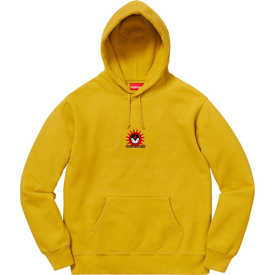 Details on Vampire Hooded Sweatshirt Mustard from fall winter
                                                    2018 (Price is $158)