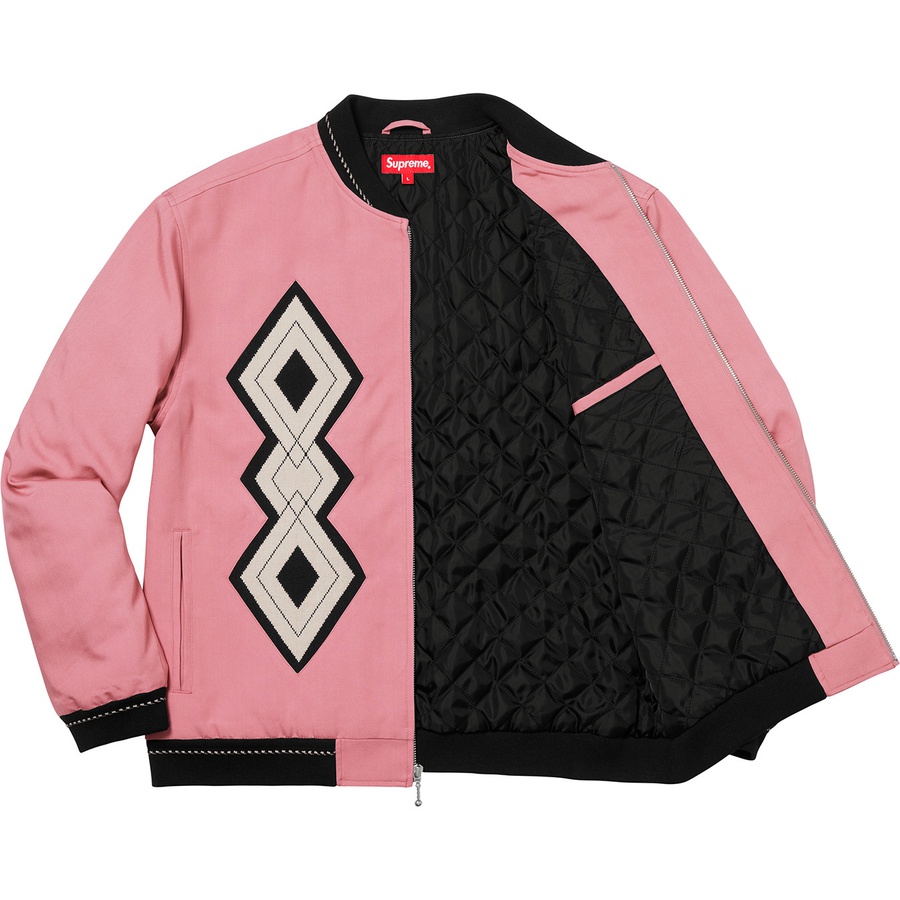 Details on Diamond Rayon Bomber Dusty Pink from fall winter
                                                    2018 (Price is $188)