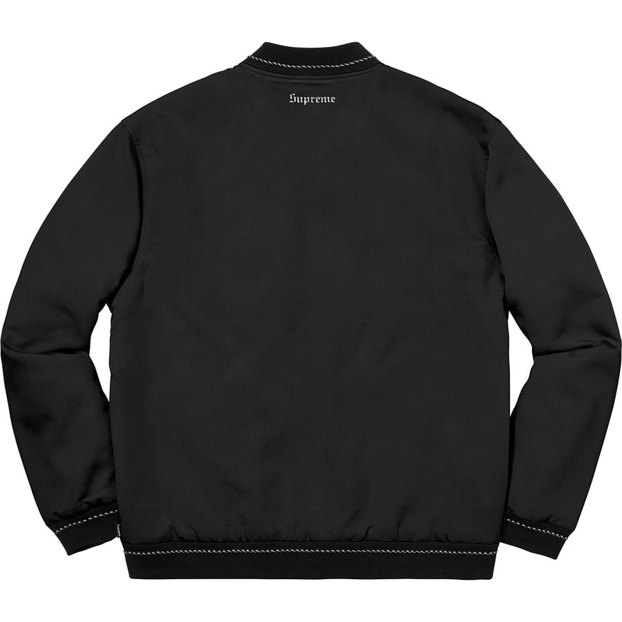 Details on Diamond Rayon Bomber Black from fall winter
                                                    2018 (Price is $188)