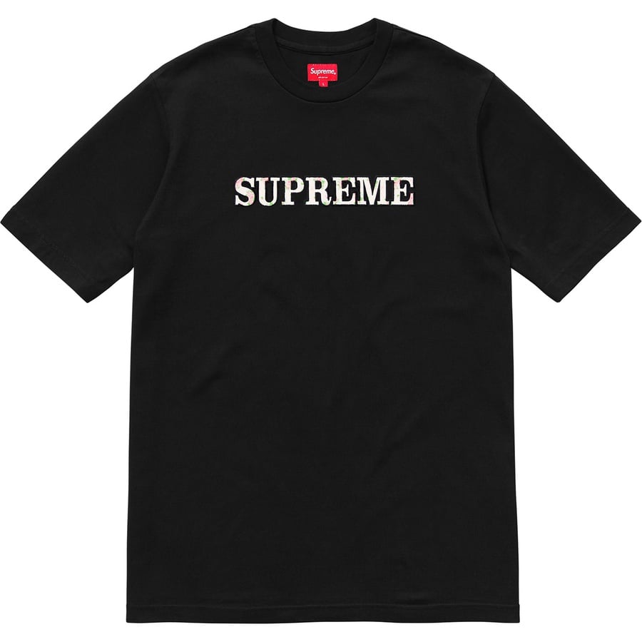 Details on Floral Logo Tee Black from fall winter
                                                    2018 (Price is $78)