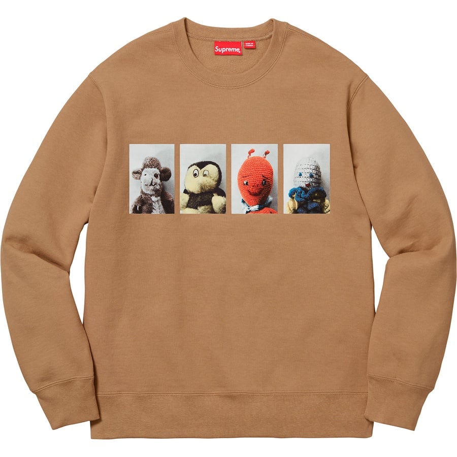 Details on Mike Kelley Supreme Ahh…Youth! Crewneck Sweatshirt Light Brown from fall winter
                                                    2018 (Price is $158)