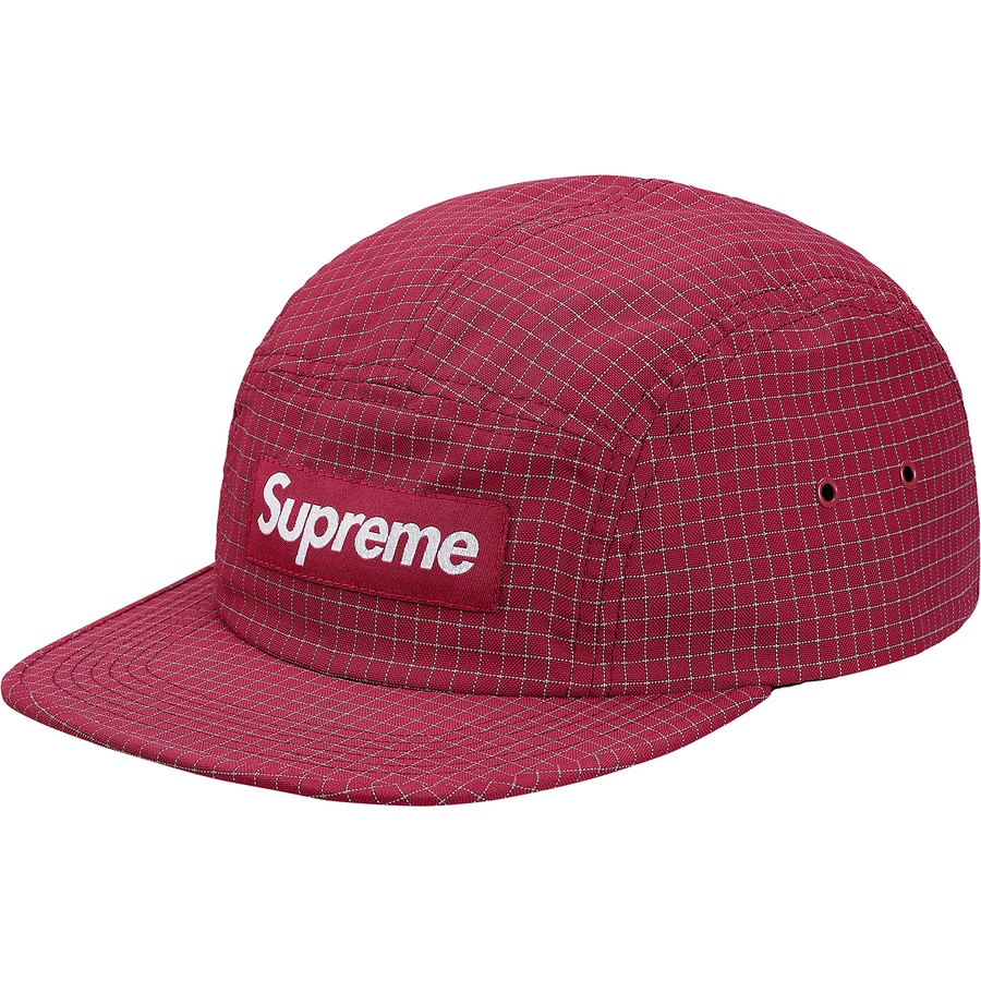 Details on Reflective Ripstop Camp Cap Cranberry from fall winter
                                                    2018 (Price is $48)