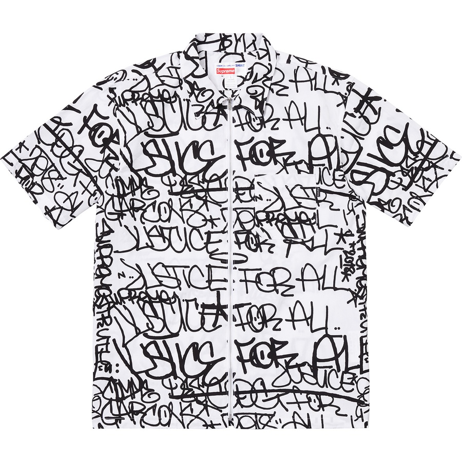 Details on Supreme Comme des Garçons SHIRT Graphic S S Shirt White from fall winter
                                                    2018 (Price is $318)