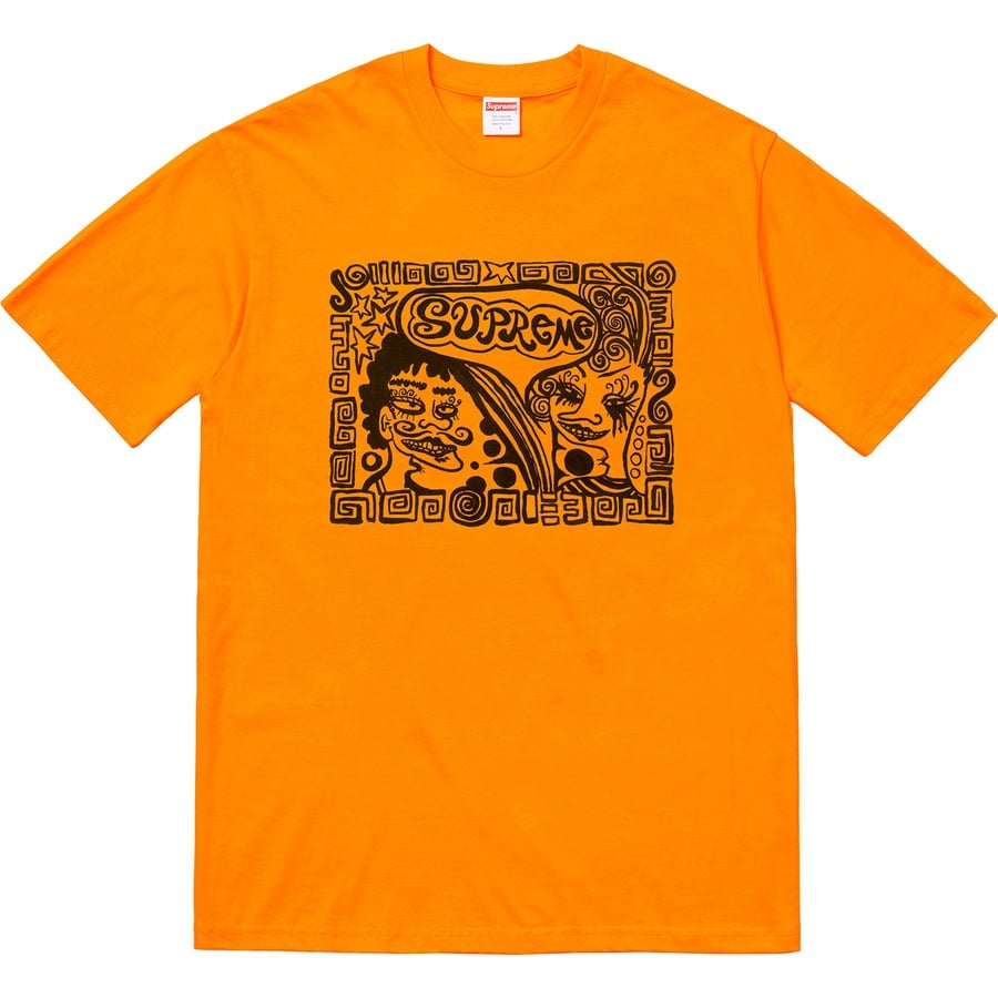 Details on Faces Tee Bright Orange from fall winter
                                                    2018 (Price is $36)