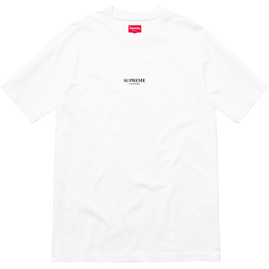 Details on First & Best Tee White from fall winter
                                                    2018 (Price is $60)