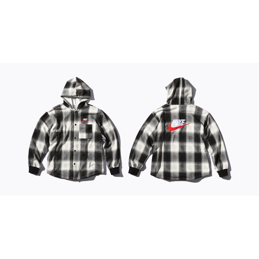 Details on Supreme Nike Plaid Hooded Sweatshirt  from fall winter
                                                    2018 (Price is $158)