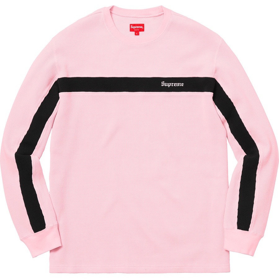 Details on Panel Stripe Waffle Thermal Pink from fall winter
                                                    2018 (Price is $98)