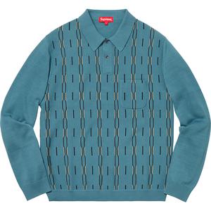 supreme striped polo sweater