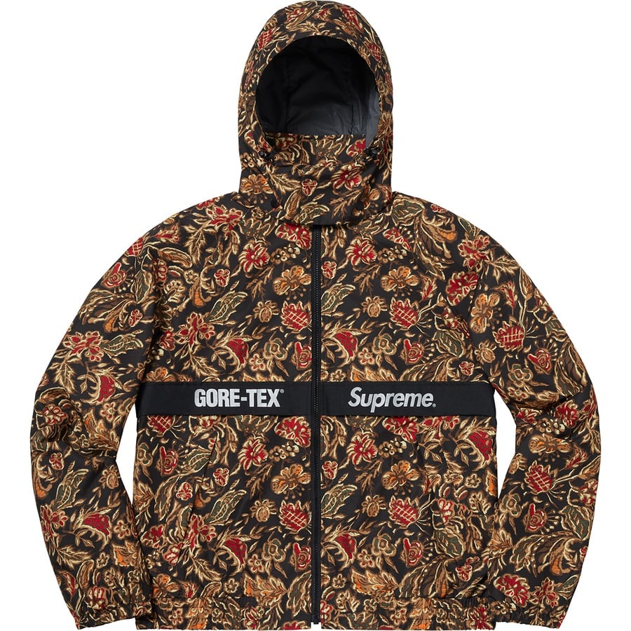 Details on GORE-TEX Court Jacket Flower Print from fall winter
                                                    2018 (Price is $348)