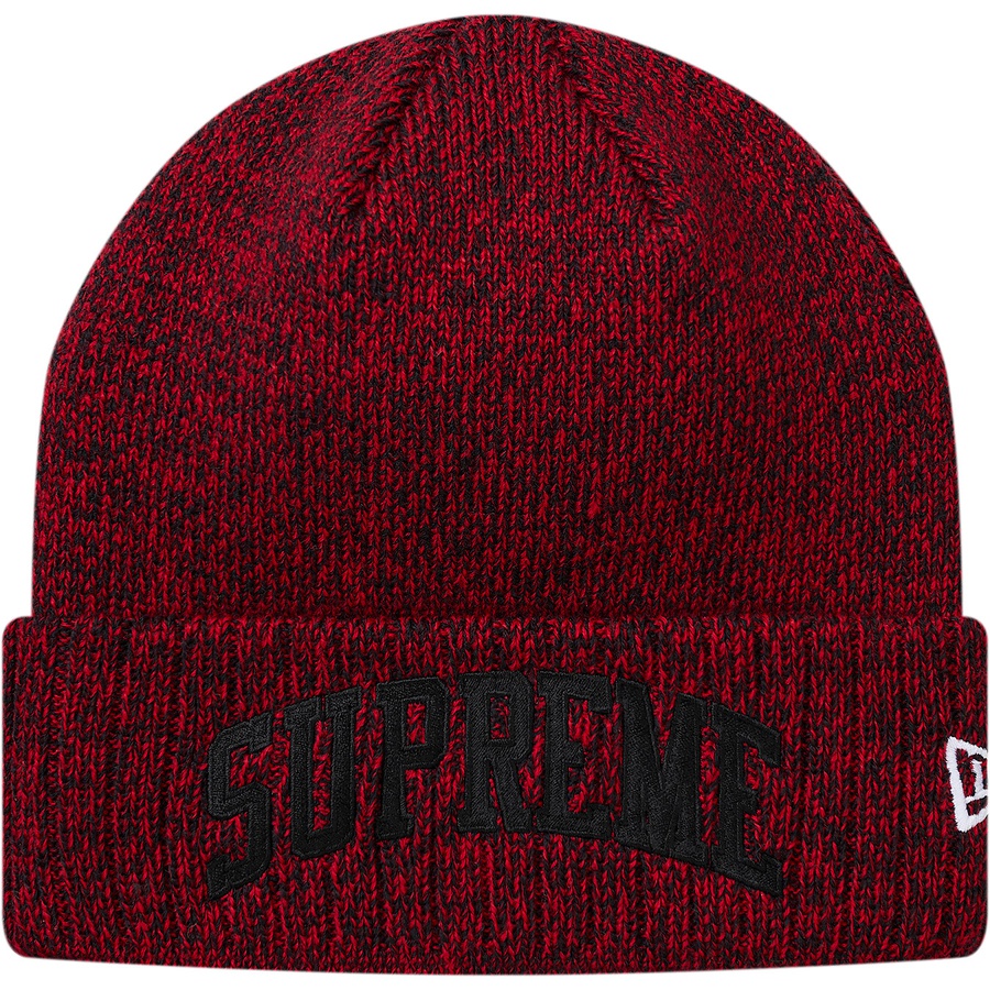 Details on New Era Arc Logo Beanie Red from fall winter
                                                    2018 (Price is $38)