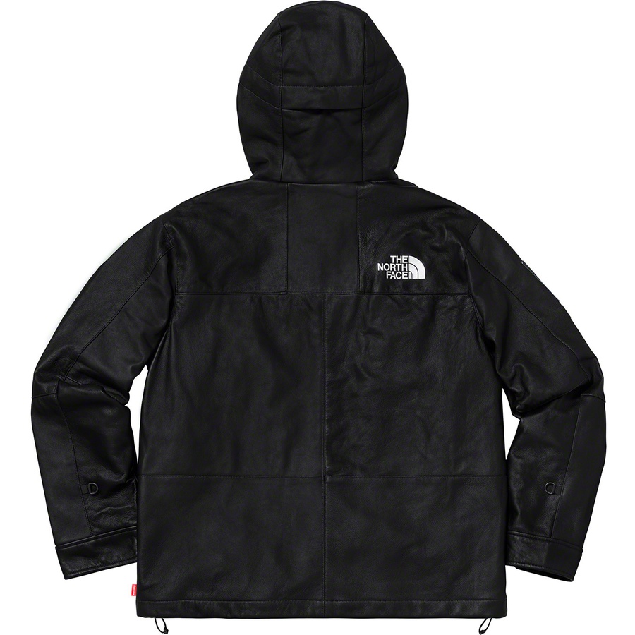 Details on Supreme The North Face Leather Mountain Parka Black from fall winter
                                                    2018 (Price is $1098)
