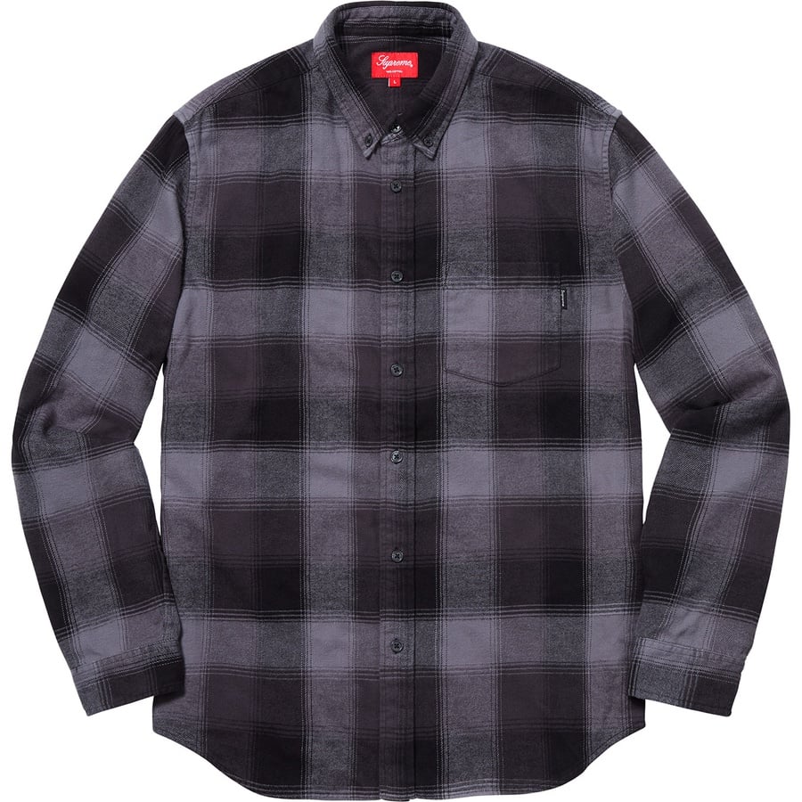 Details on Shadow Plaid Flannel Shirt Black from fall winter
                                                    2018 (Price is $118)