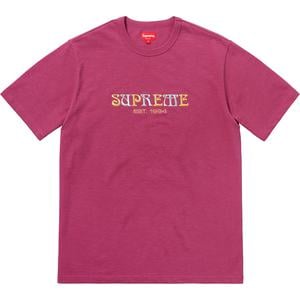 supreme nouveau logo tee black