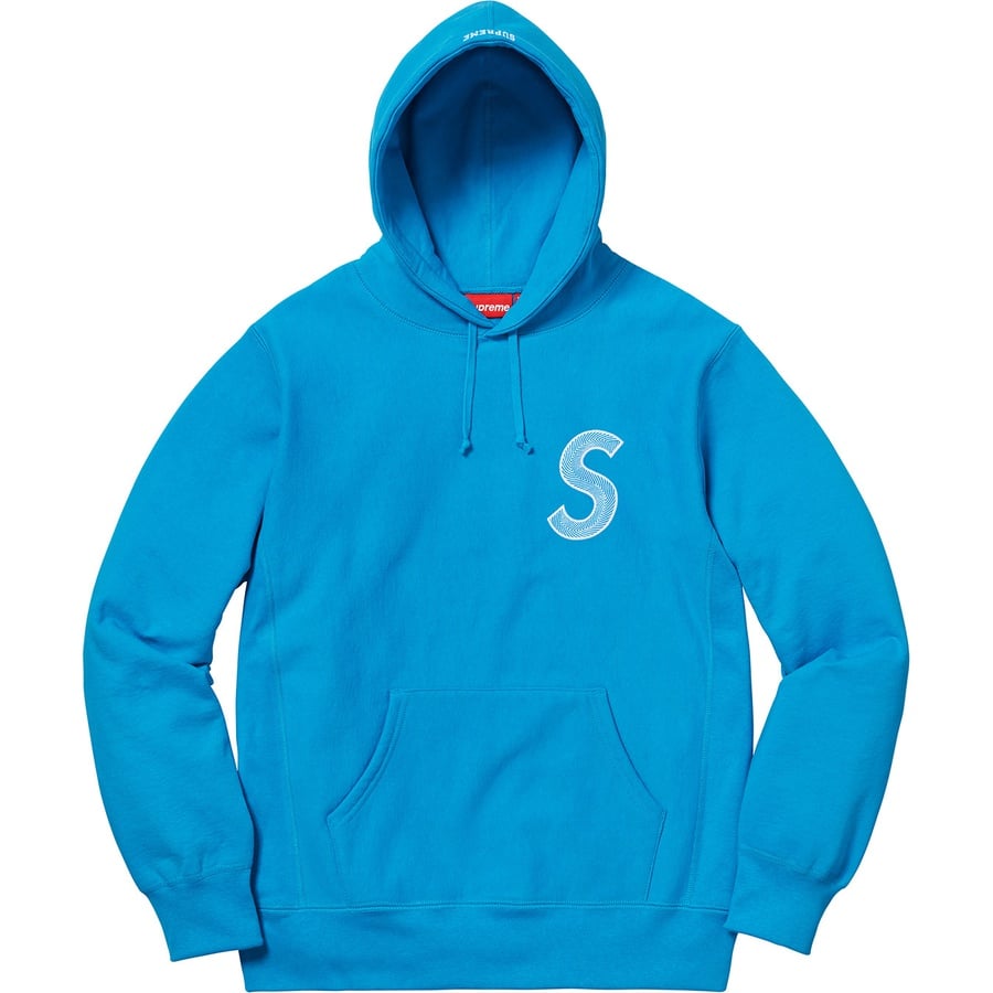 Details on S Logo Hooded Sweatshirt Bright Royal from fall winter
                                                    2018 (Price is $168)