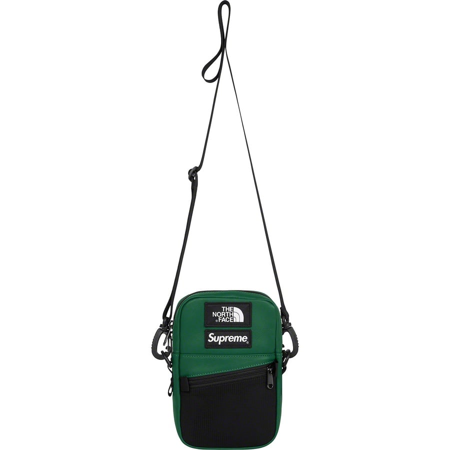 Supreme®/The North Face® Leather Shoulder Bag Dark Green