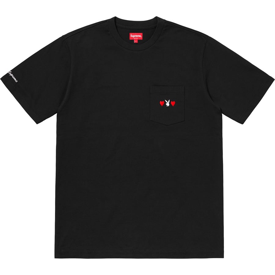 Details on Supreme Playboy© Pocket Tee Black from fall winter
                                                    2018 (Price is $78)