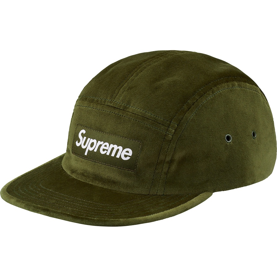 Details on Velvet Camp Cap Olive from fall winter
                                                    2018 (Price is $48)