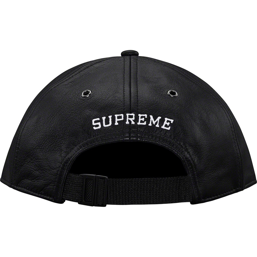 Details on Supreme The North Face Leather 6-Panel Black from fall winter
                                                    2018 (Price is $88)