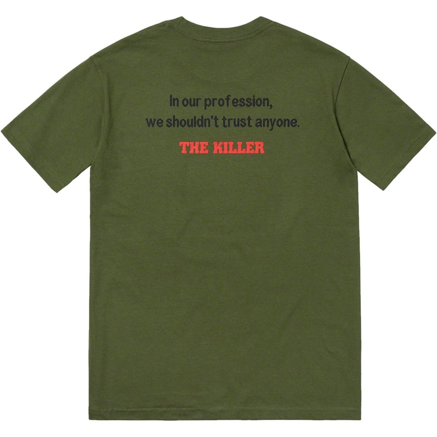 Details on The Killer Trust Tee Olive from fall winter
                                                    2018 (Price is $48)