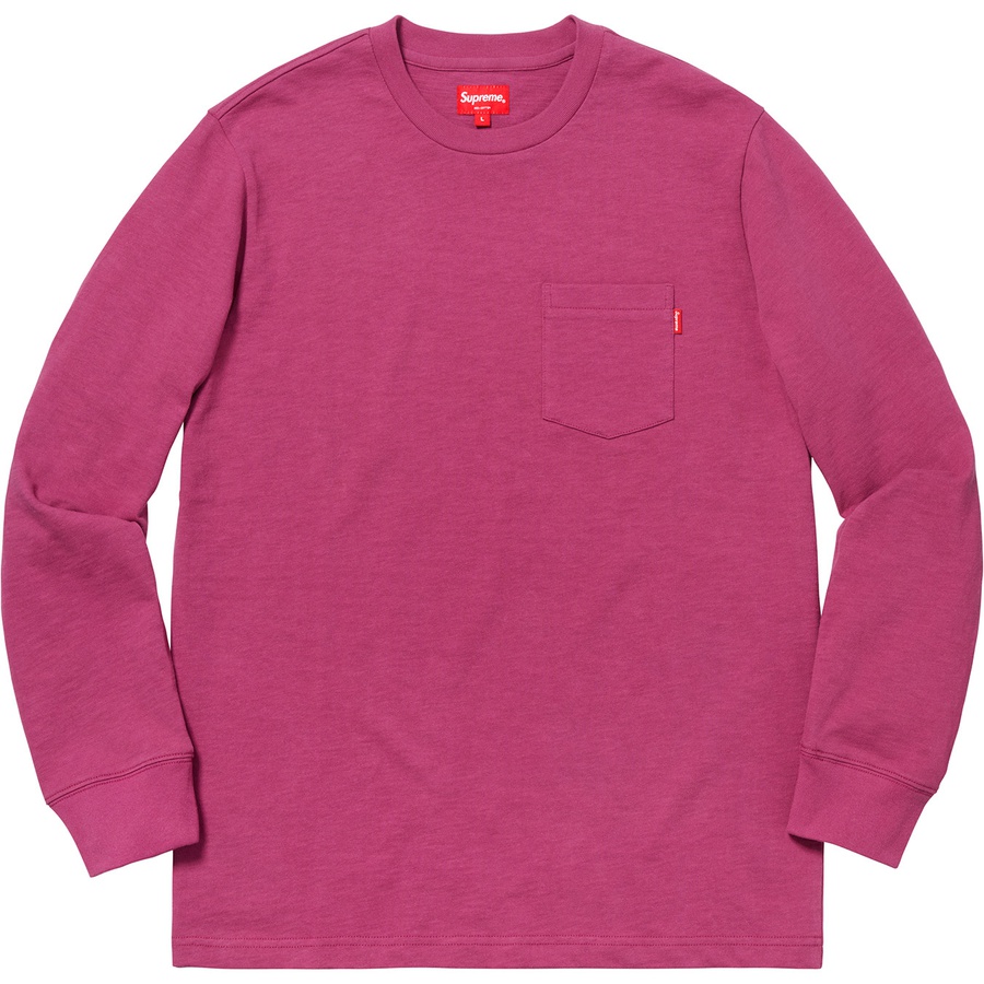 Details on L S Pocket Tee Dark Magenta from fall winter
                                                    2018 (Price is $78)