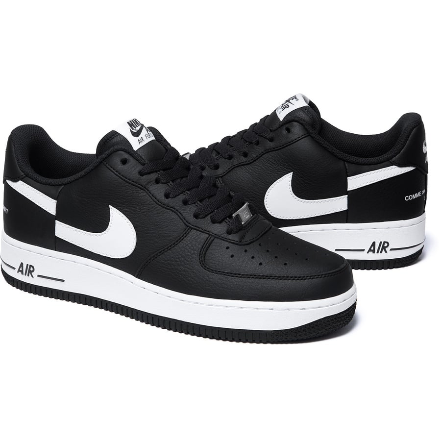 Details on Supreme Comme des Garçons SHIRT Nike Air Force 1 Low Black from fall winter
                                                    2018 (Price is $165)