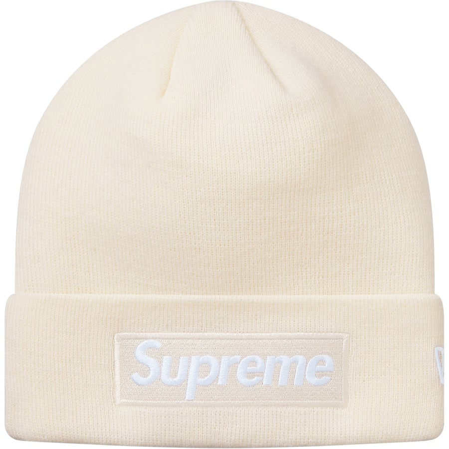 Details on New Era Box Logo Beanie Natural from fall winter
                                                    2018 (Price is $38)