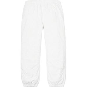 supreme reflective text track pant