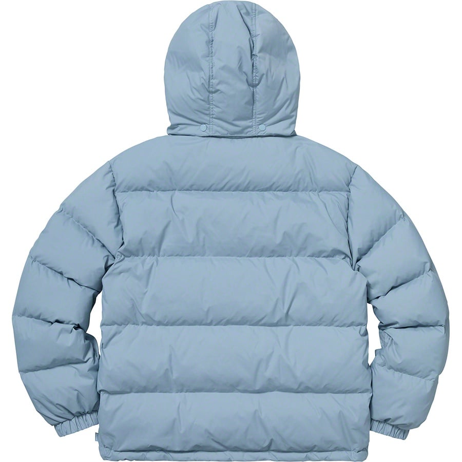 Details on Stripe Panel Down Jacket Light Blue from fall winter
                                                    2018 (Price is $258)