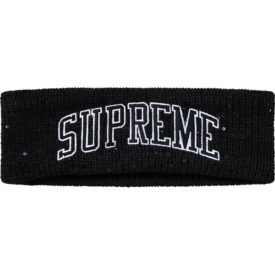 Details on New Era Sequin Arc Logo Headband Black from fall winter
                                                    2018 (Price is $32)