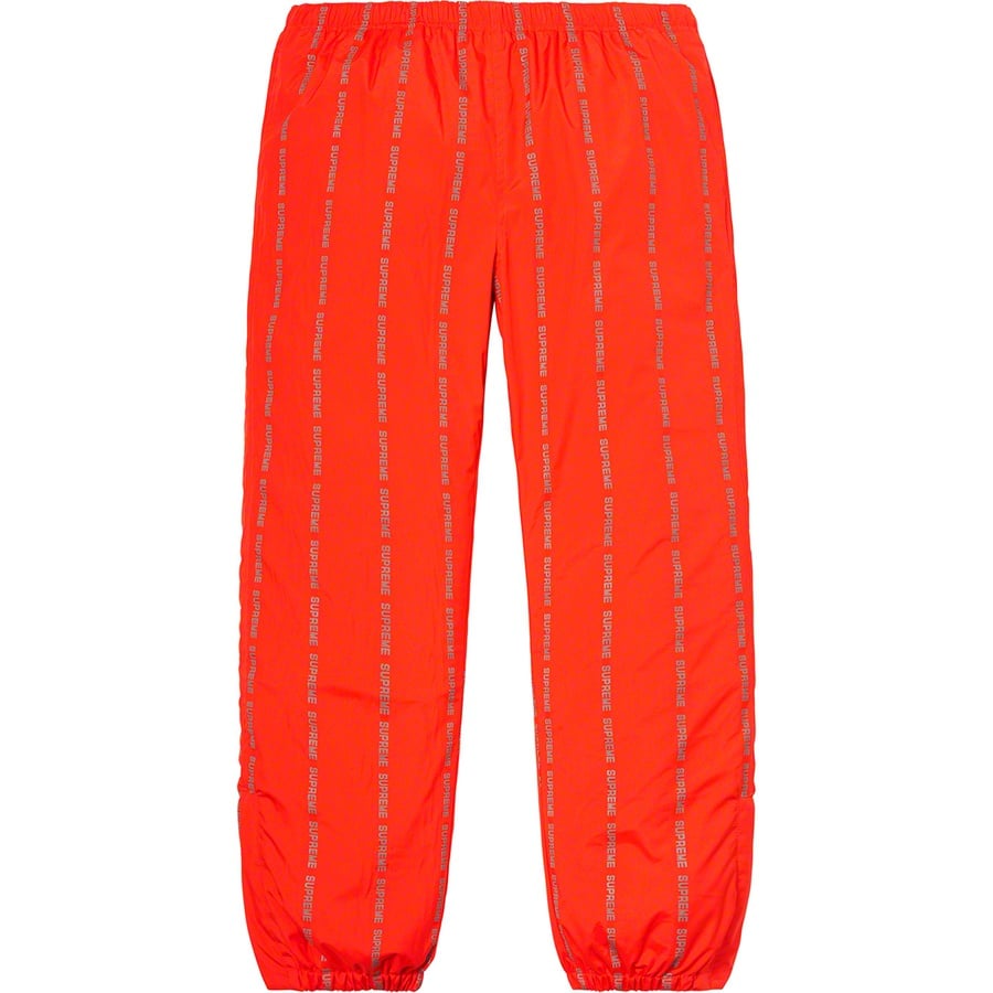 Details on Reflective Text Track Pant Orange from fall winter
                                                    2018 (Price is $148)
