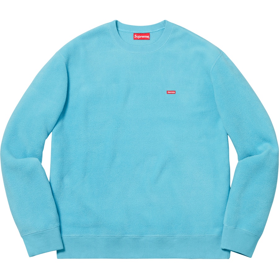 Details on Polartec Small Box Crewneck Light Blue from fall winter
                                                    2018 (Price is $138)