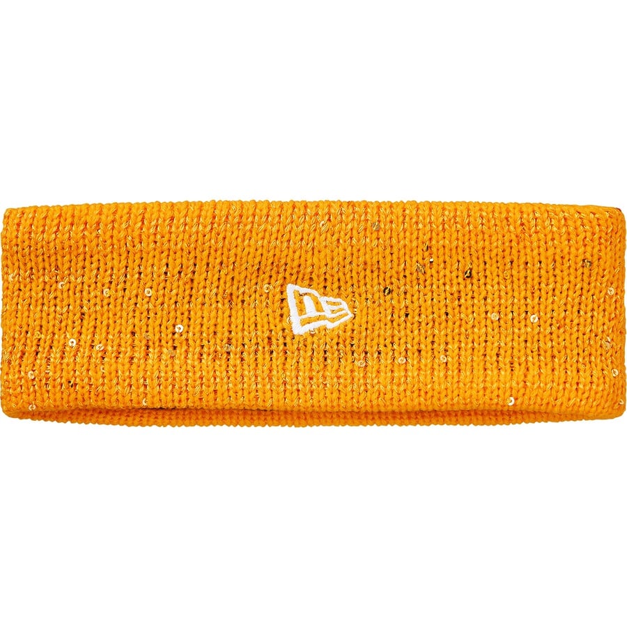 Details on New Era Sequin Arc Logo Headband Yellow from fall winter
                                                    2018 (Price is $32)