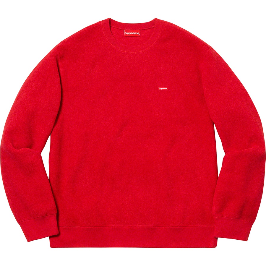 Details on Polartec Small Box Crewneck Red from fall winter
                                                    2018 (Price is $138)