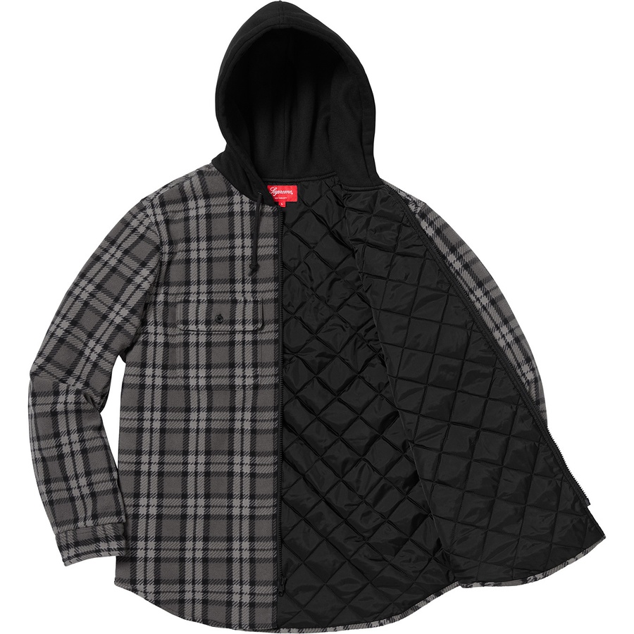 Details on Hooded Plaid Work Shirt Black from fall winter
                                                    2018 (Price is $158)