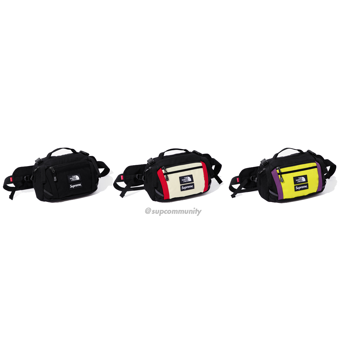 Supreme X The North Face Expedition Waist Bag in Black