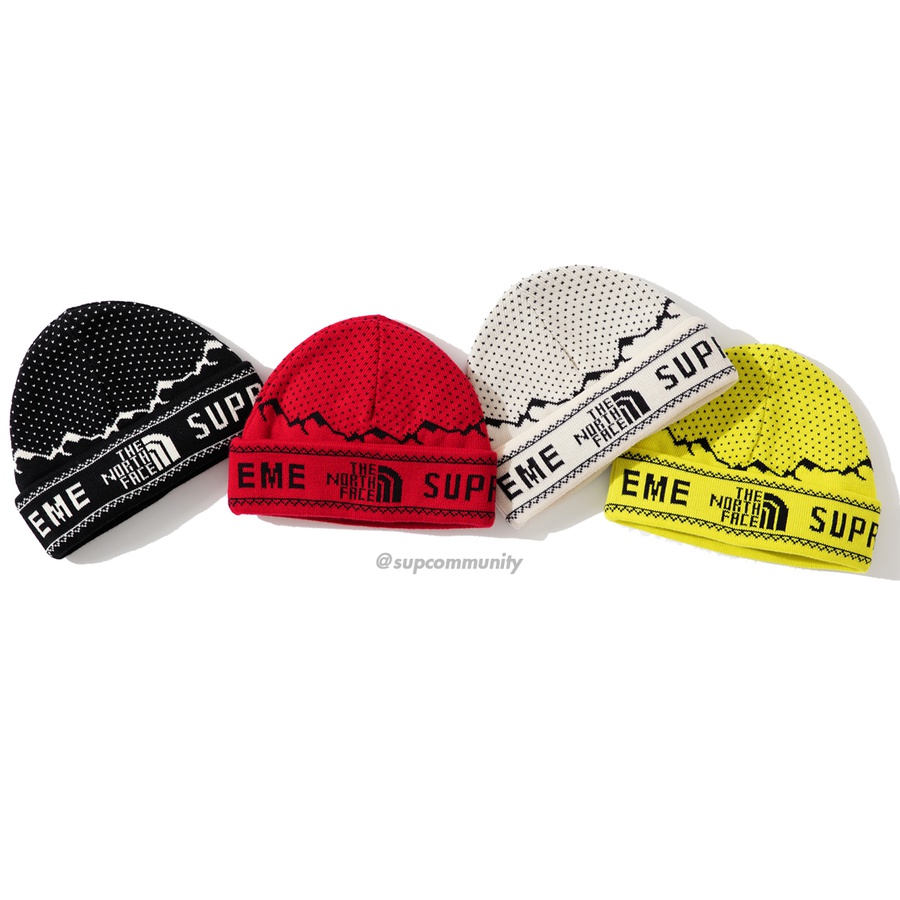supreme the north face fold beanie