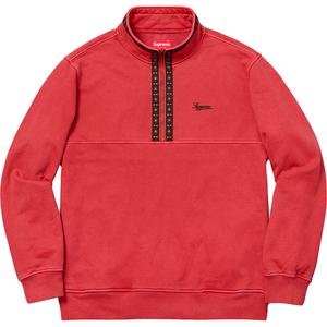 overdyed half zip sweatshirt supreme