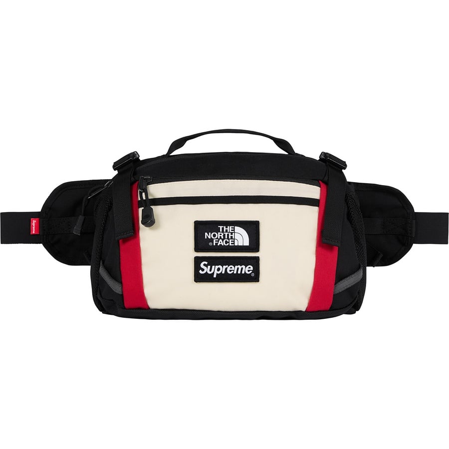 Details on Supreme The North Face Expedition Waist Bag White from fall winter
                                                    2018 (Price is $110)
