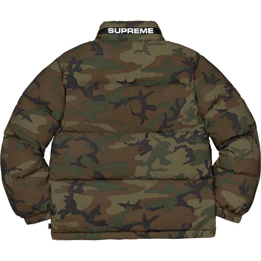 Details on Reflective Camo Down Jacket Woodland Camo from fall winter
                                                    2018 (Price is $348)