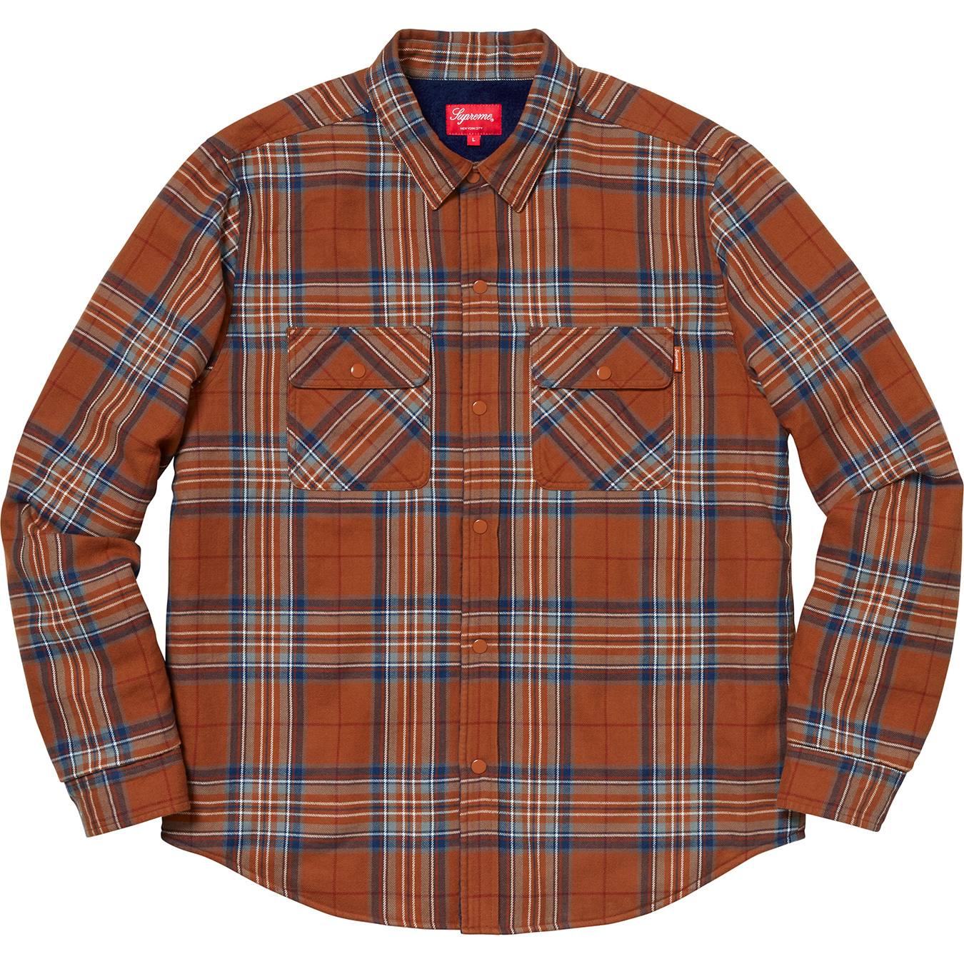 Pile Lined Plaid Flannel Shirt - fall winter 2018 - Supreme