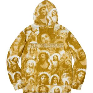 supreme jesus and mary hooded sweatshirt