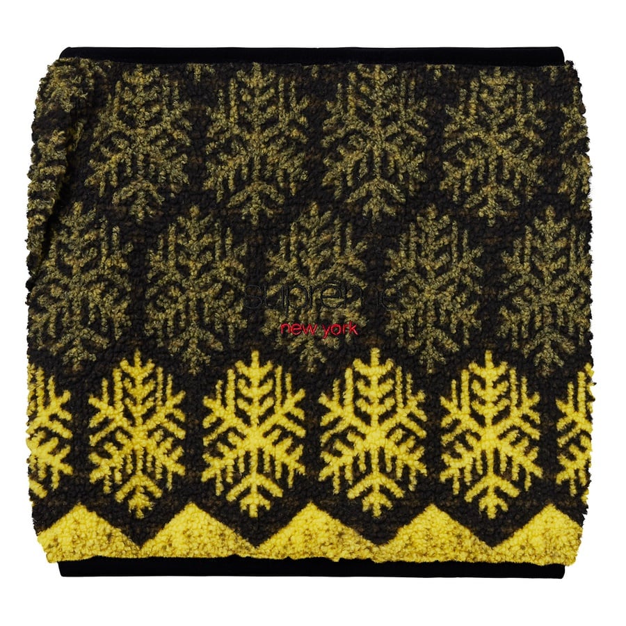 Details on Snowflake Neck Gaiter Yellow from fall winter
                                                    2018 (Price is $36)