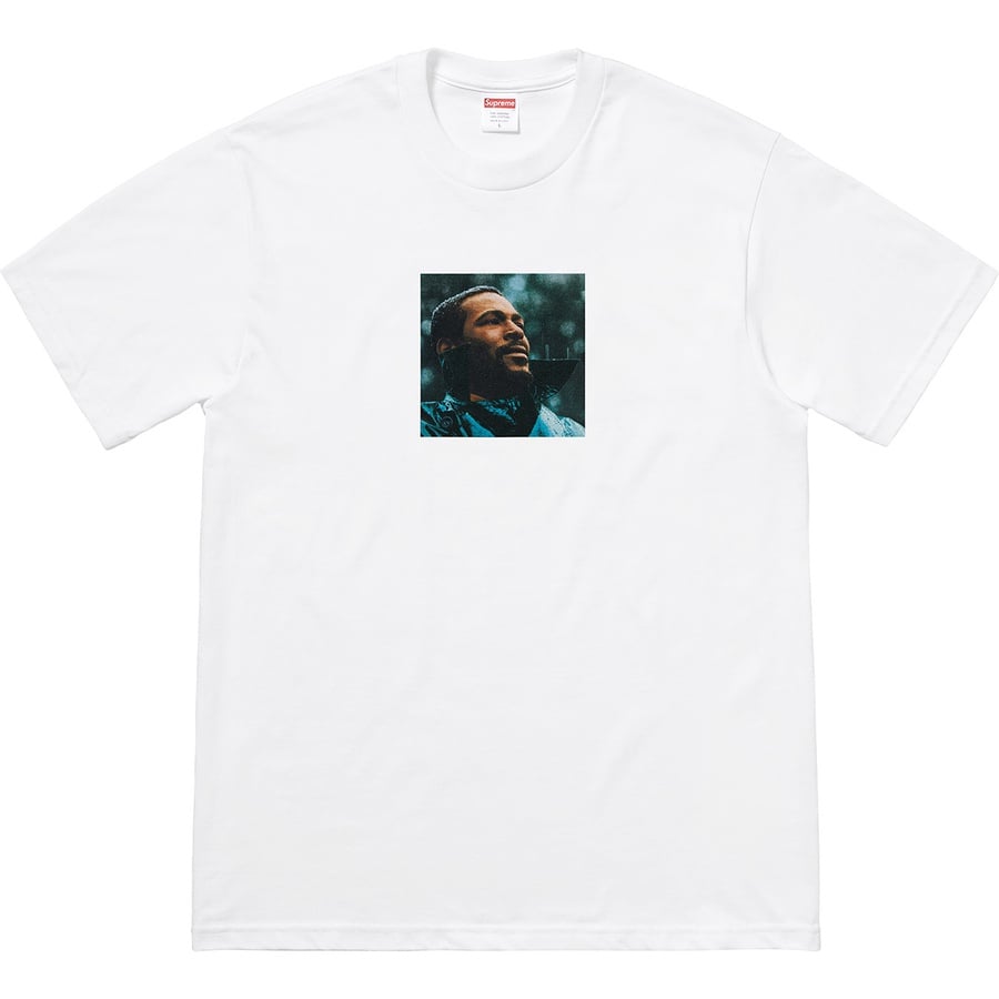 Details on Marvin Gaye Tee White from fall winter
                                                    2018 (Price is $48)