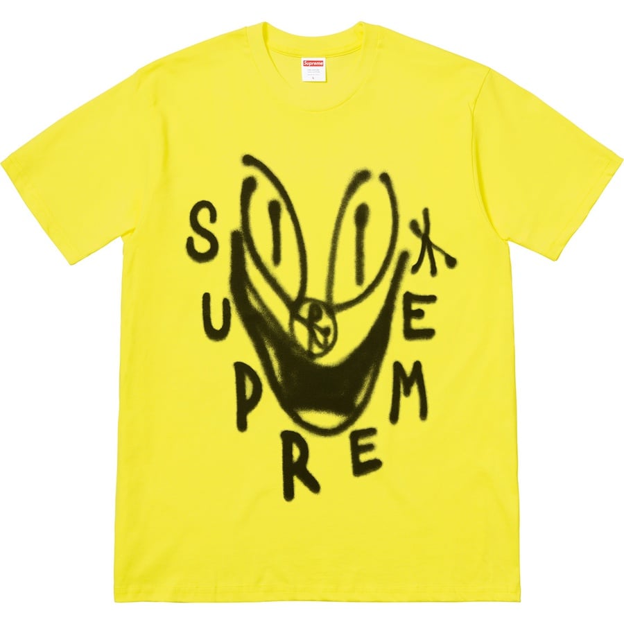 Details on Smile Tee Yellow from fall winter
                                                    2018 (Price is $36)