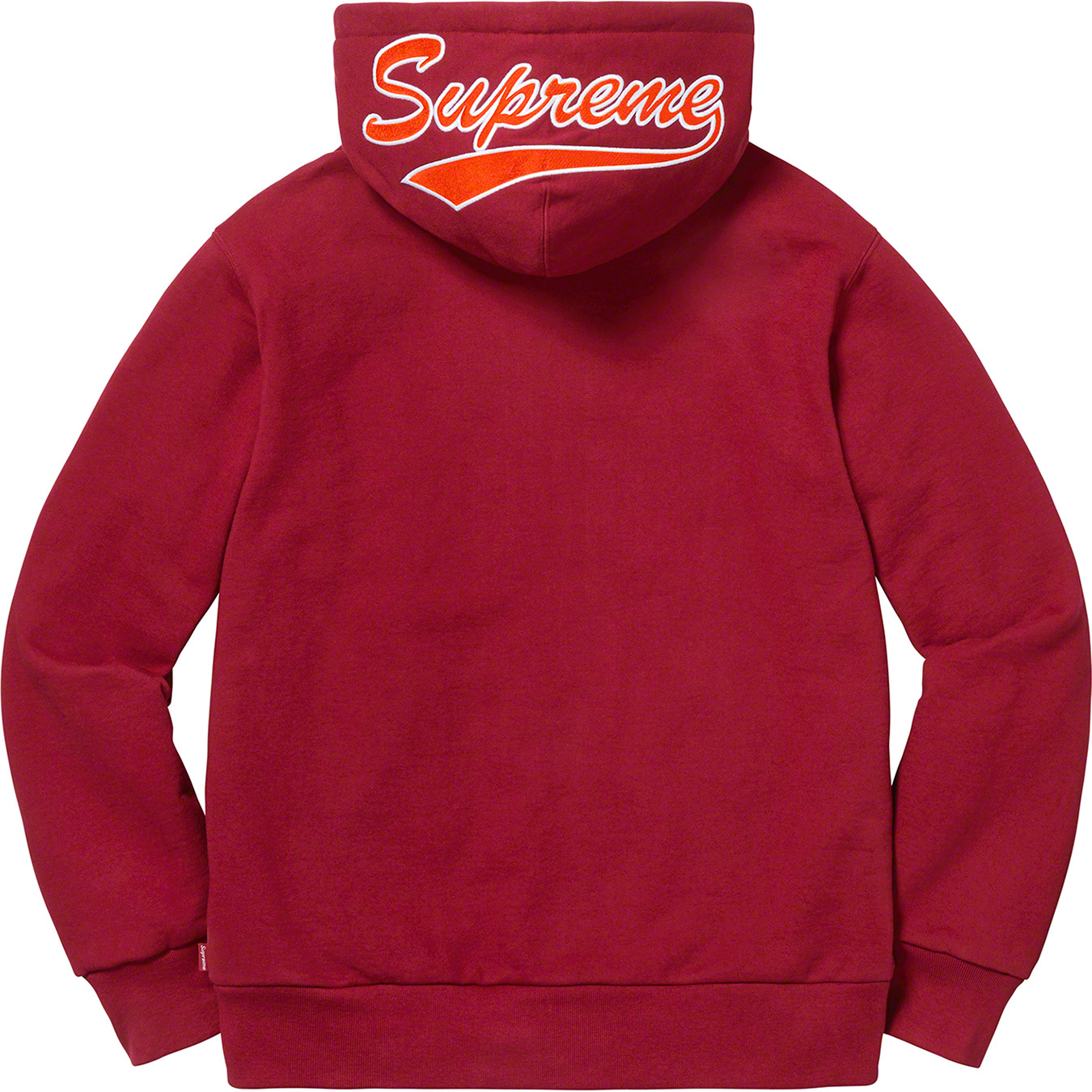 Thermal Zip Up Sweatshirts Cardinal