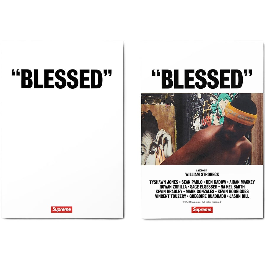 Supreme "BLESSED” DVD for fall winter 18 season