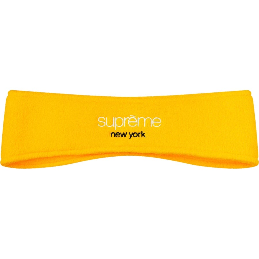 Details on Polartec Headband Yellow from fall winter
                                                    2018 (Price is $32)